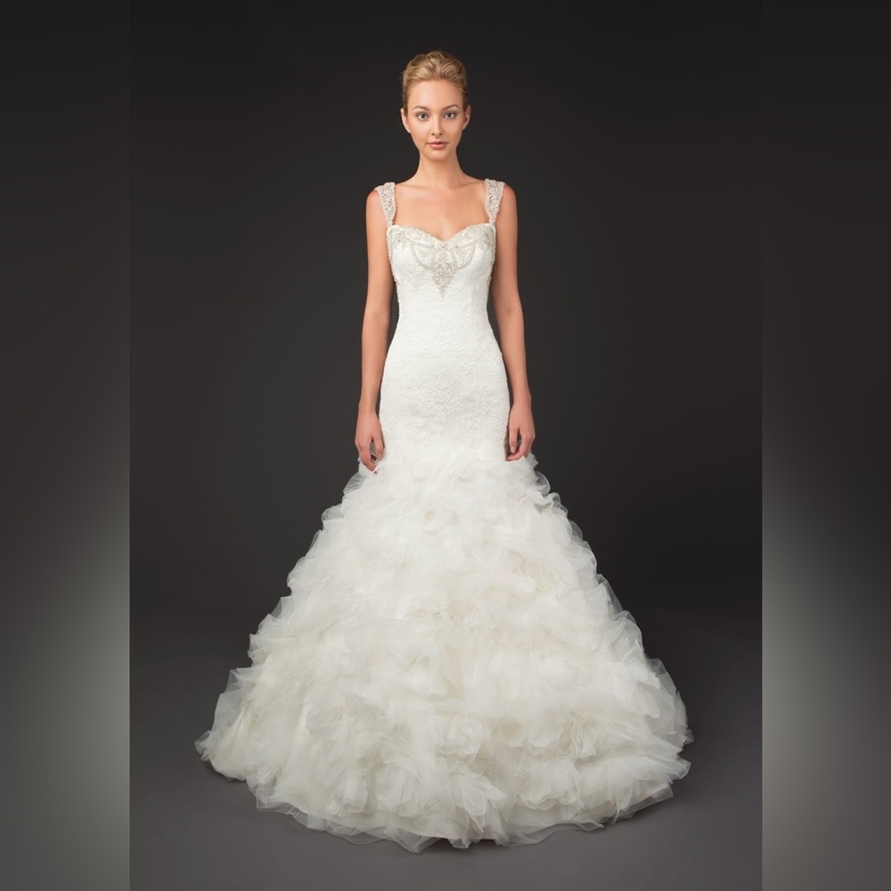 WINNIE COUTURE | Melinda tulle mermaid wedding gown/dress w/Swarovski crystals